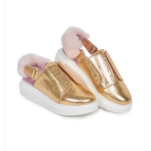 Hollie Watman Gold Slingback sneakers barely worn size 6.5